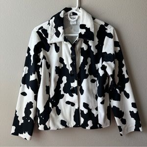 Sharon Young vintage y2k cow print western blazer